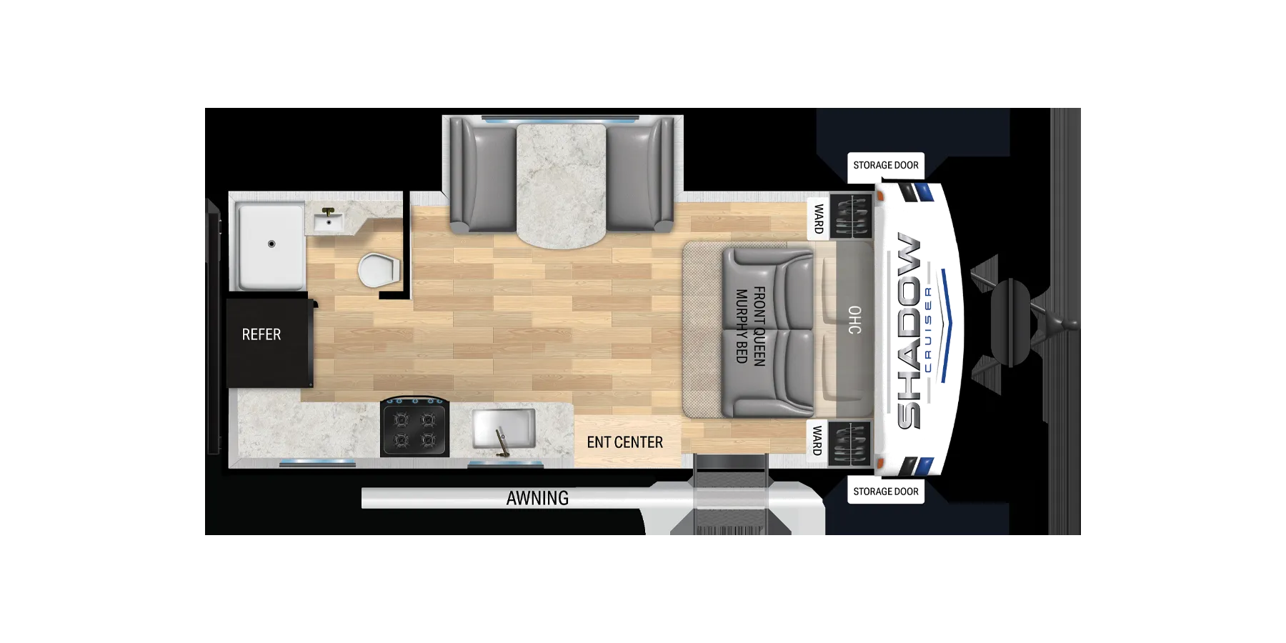 Cruiser RV Shadow Cruiser 180MBS floor plan