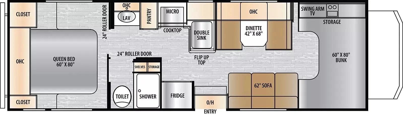 2024 East to West Entrada 2700NS - Floor plan