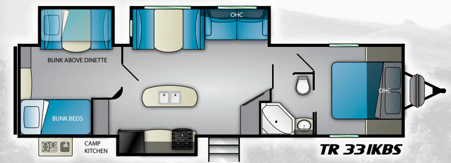 Heartland Trail Runner 33IKBS floor plan