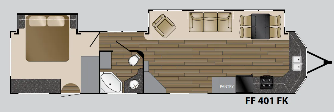 Heartland Fairfield 401 FK floor plan
