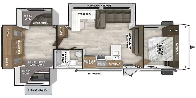 2025 Forest River Salem 31KQBTS - Floor plan