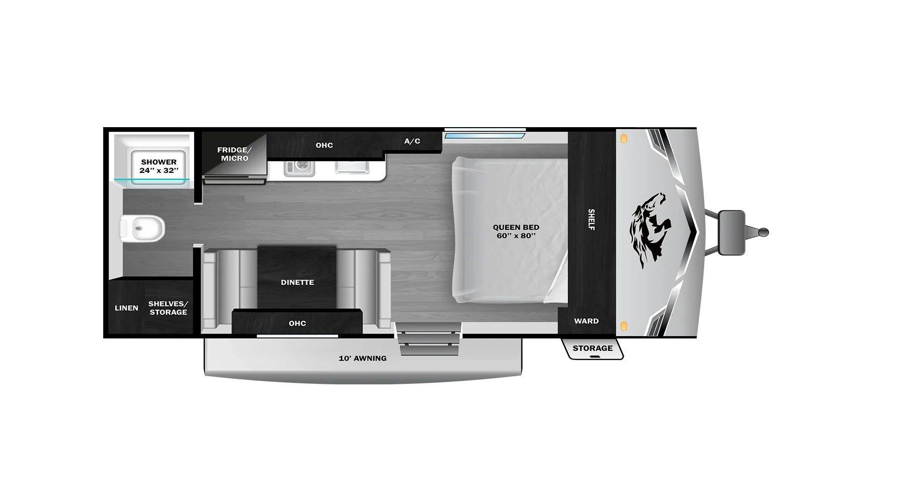 2026 Open Range COLT 17QB - Floor plan