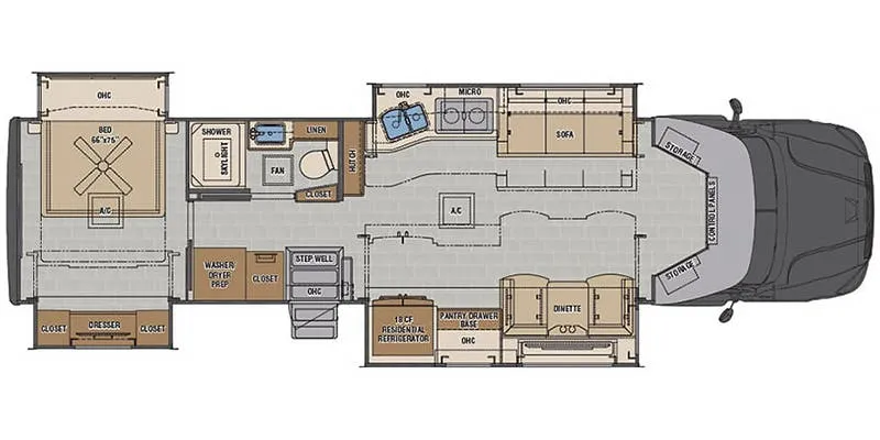 Renegade RV Explorer 38EMB floor plan