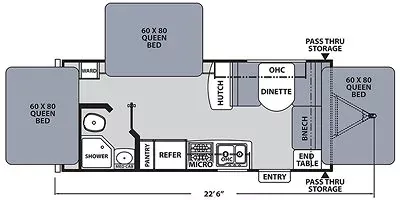 2020 Coachmen Apex 20X floor plan