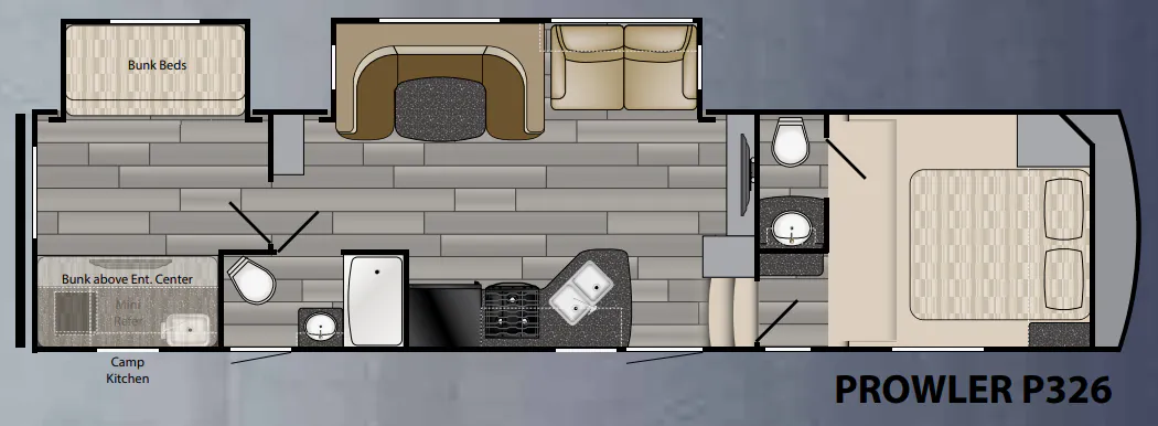 Heartland Prowler P326 floor plan