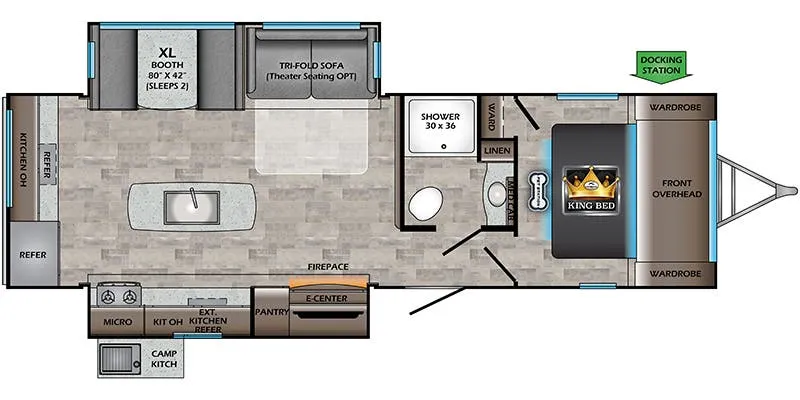 2023 CrossRoads Sunset Trail SS285CK floor plan