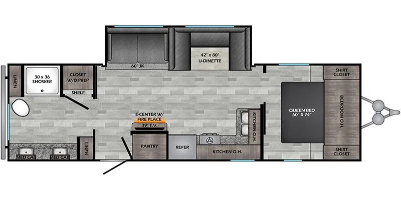 2023 CrossRoads Zinger ZR280RB floor plan