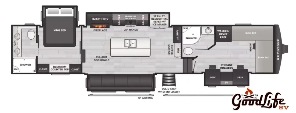 2026 Keystone Montana High Country 397FB - Floor plan