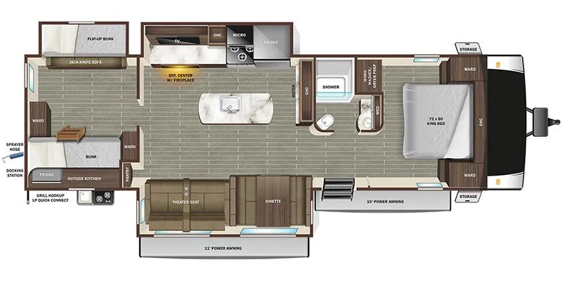 2023 Starcraft GSL 321BHS floor plan
