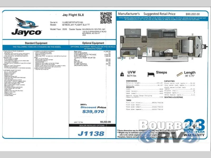 2026 Jayco Jay Flight SLX 321BDS - Photo 3