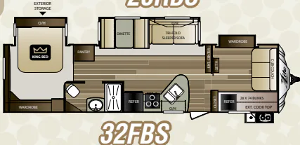 Keystone Cougar XLite 32FBS floor plan