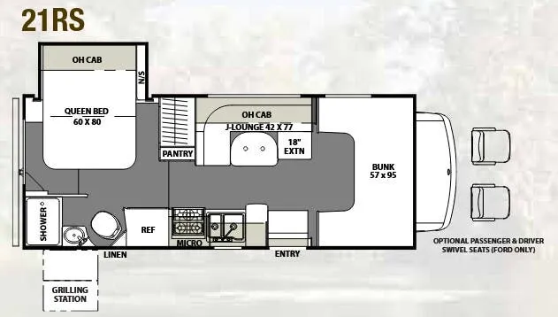 Coachmen Freelander 21RS floor plan