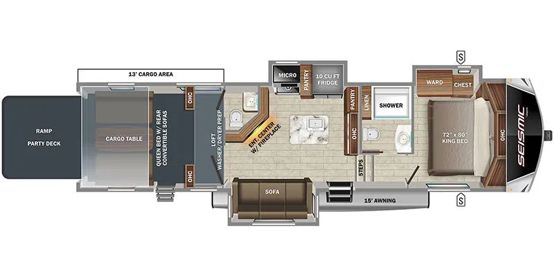 2023 Jayco Seismic 403 - Floor plan