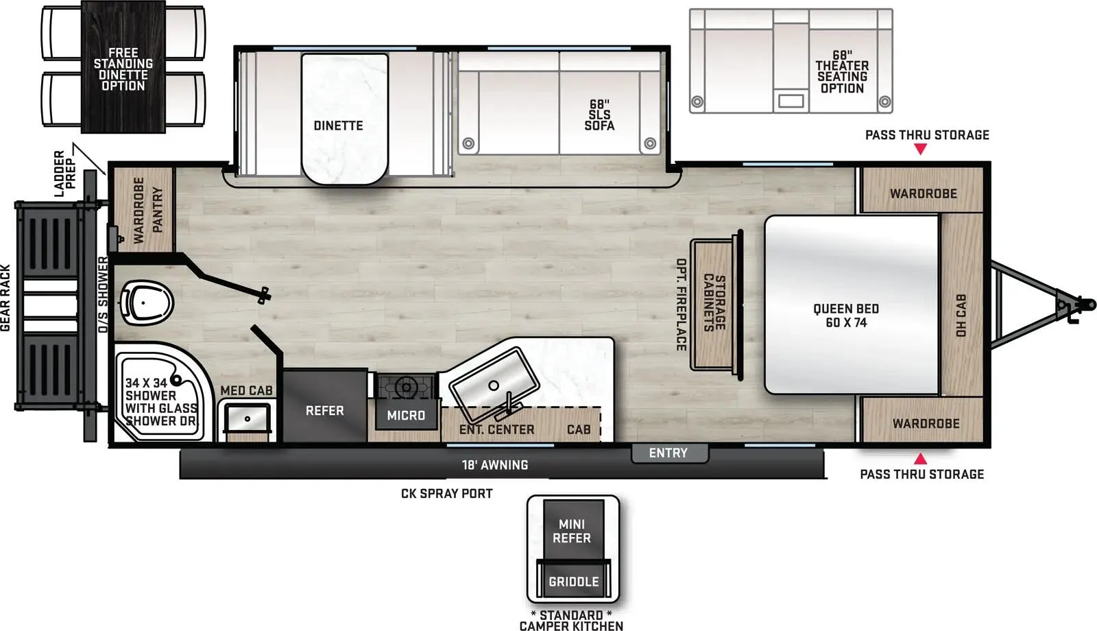 Coachmen Catalina Legacy Edition 243RBS floor plan