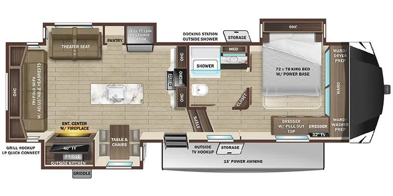 Highland Ridge Open Range 3X 287RLS floor plan