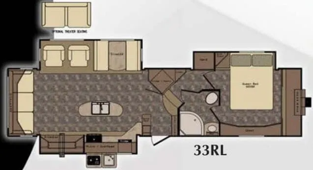 CrossRoads Sunset Trail Grand Reserve SF33RL floor plan