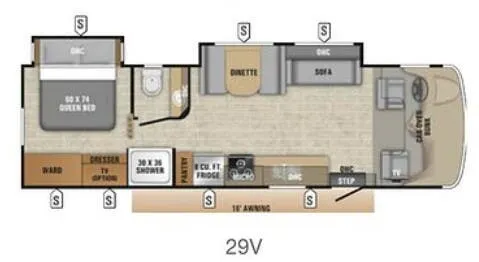Entegra Coach Odyssey 29V floor plan