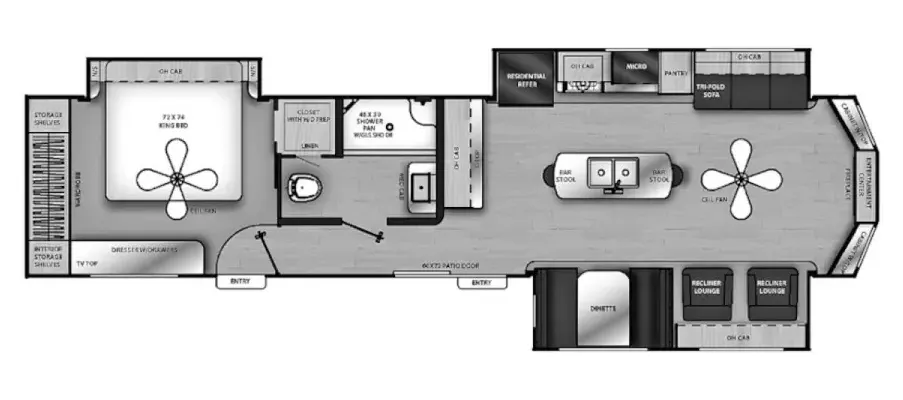 2020 Coachmen Catalina Destination 39MKTS - Floor plan
