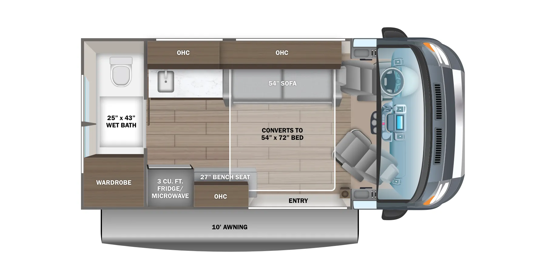 Jayco Comet 18C floor plan