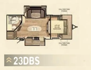 Cruiser RV Enterra 23DBS floor plan