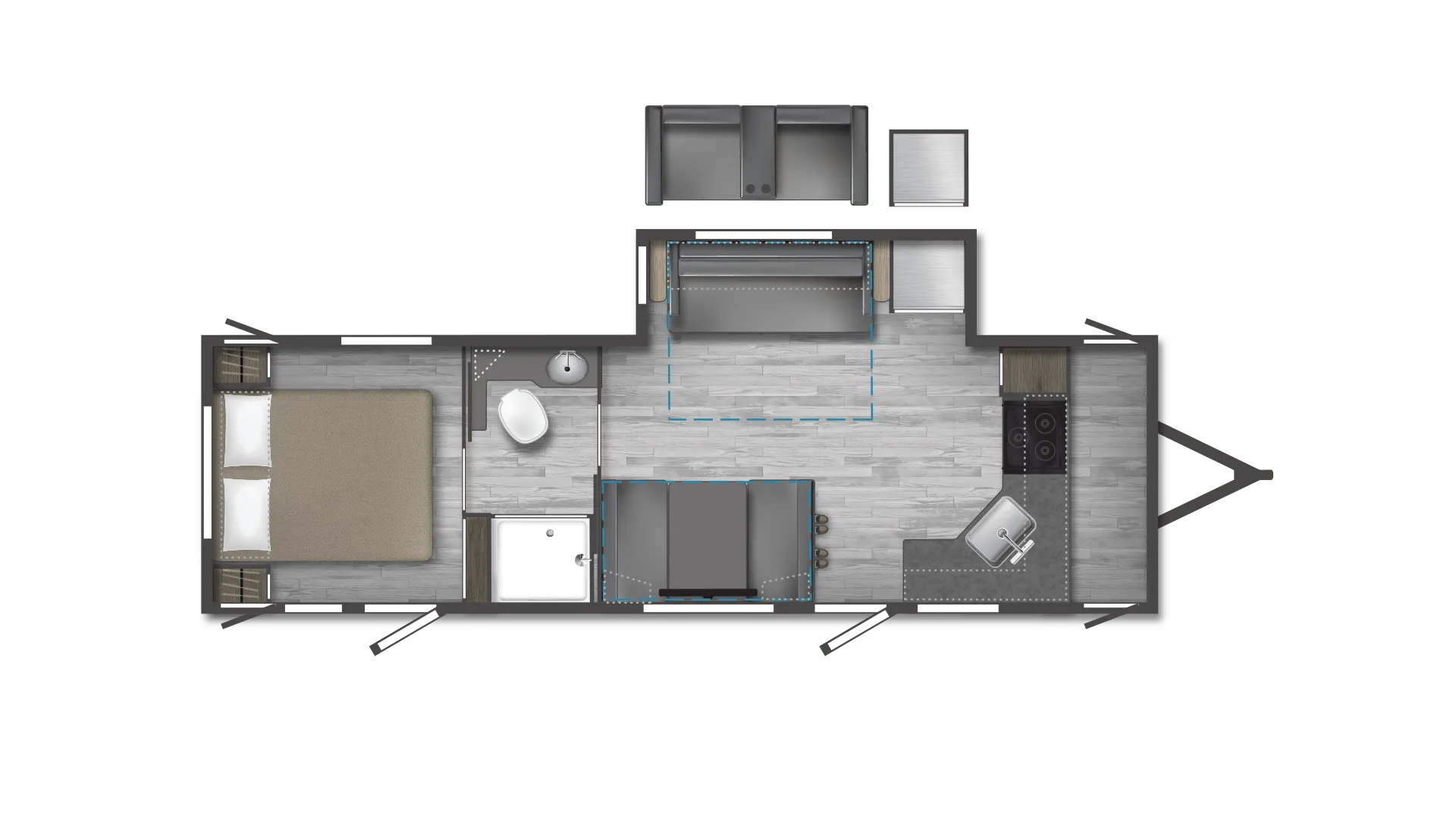 2023 Winnebago Minnie 2832FK - Floor plan
