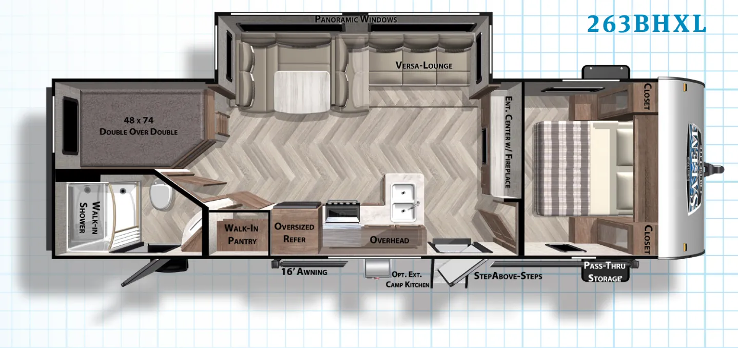Forest River Salem Cruise Lite 263BHXL floor plan