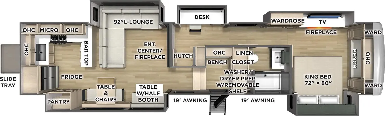 2026 Forest River Puma Grand Mesa 394RKL - Floor plan