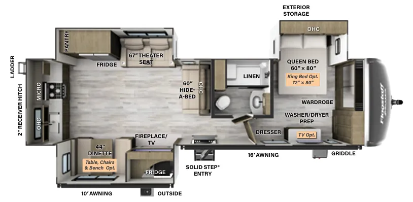 Forest River Flagstaff Classic 832RKSB floor plan