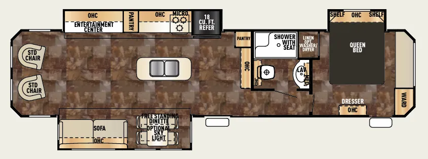 Forest River Cherokee 39RL floor plan