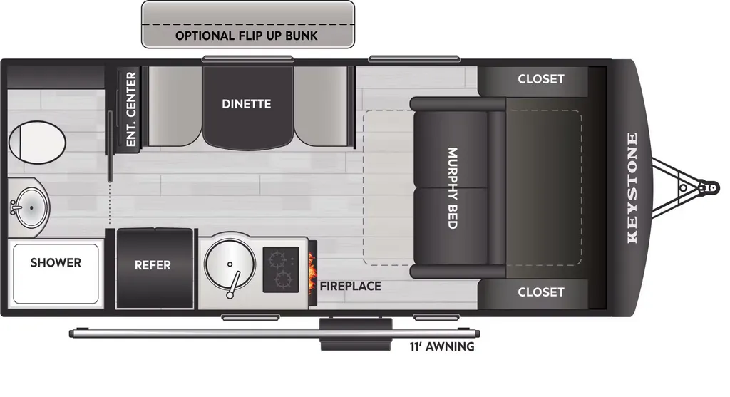 2026 Keystone Sprout 15RBS floor plan