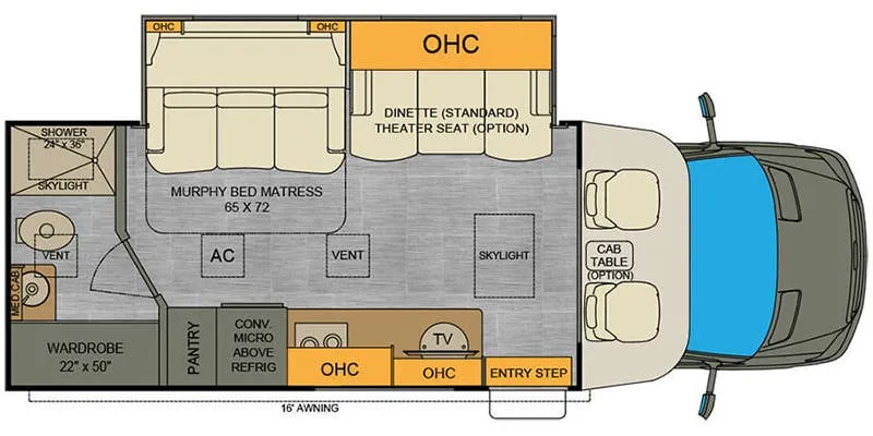 Renegade RV Vienna 25RML floor plan