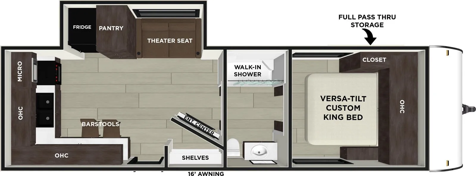 Forest River EVO 2290ER floor plan