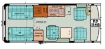 Sportsmobile Promaster 114S floor plan