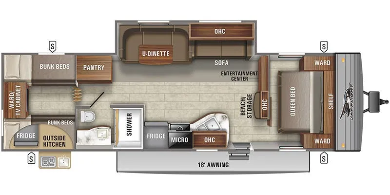 2025 Jayco Jay Flight SLX 294QBS - Floor plan