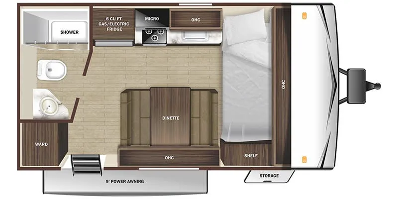 Highland Ridge Open Range Conventional 172FBE floor plan