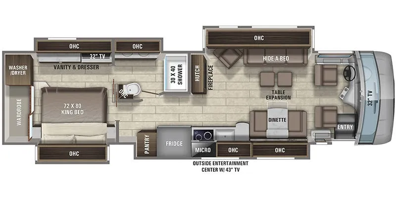 Entegra Coach Aspire 38M floor plan