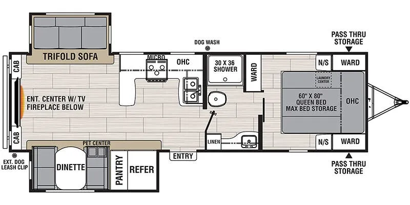 Coachmen Northern Spirit 2764RE floor plan