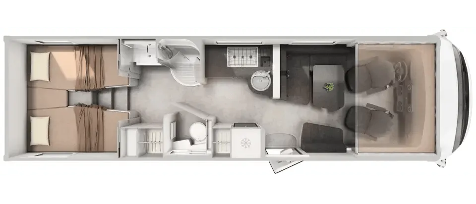 Hymer B-Class MasterLine I 880 floor plan