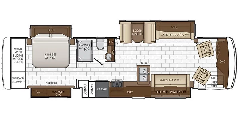 2021 Newmar Kountry Star 3717 - Floor plan