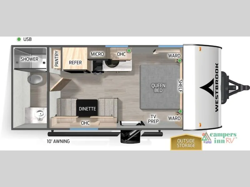 2026 Forest River Westbrook 16RBCC - Photo 3