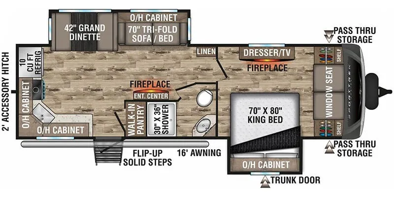 2023 Venture RV SportTrek Touring Edition STT272VRK floor plan