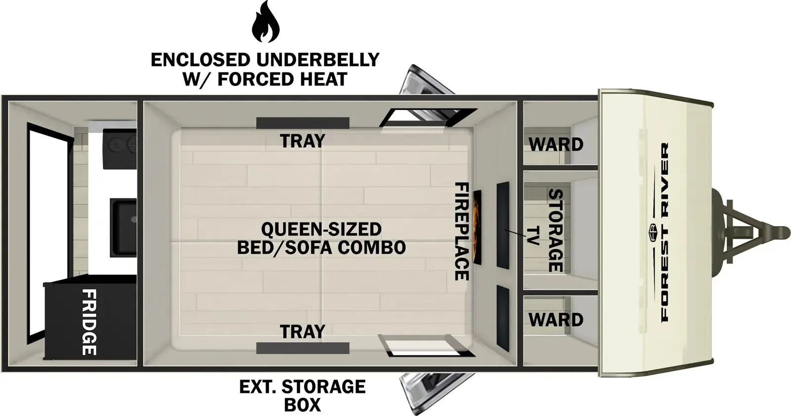 Forest River No Boundaries NB10.7 floor plan