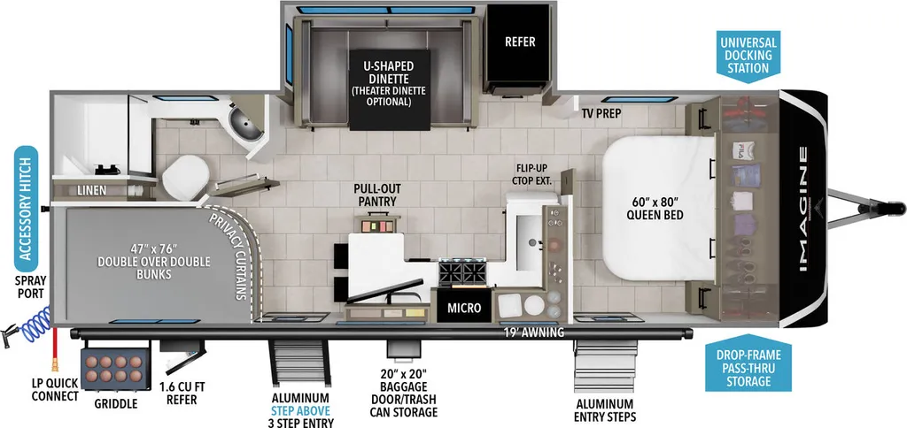 2025 Grand Design Imagine 2470BH floor plan