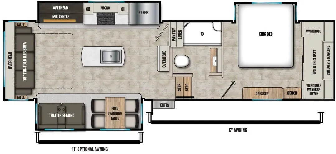 2026 Coachmen Brookstone 290RL - Floor plan