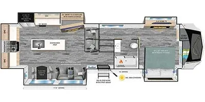 Heartland Big Country 3502RKI floor plan