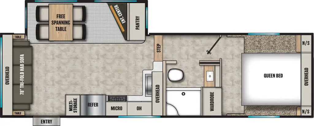 2026 Coachmen Chaparral Lite 254RLS floor plan
