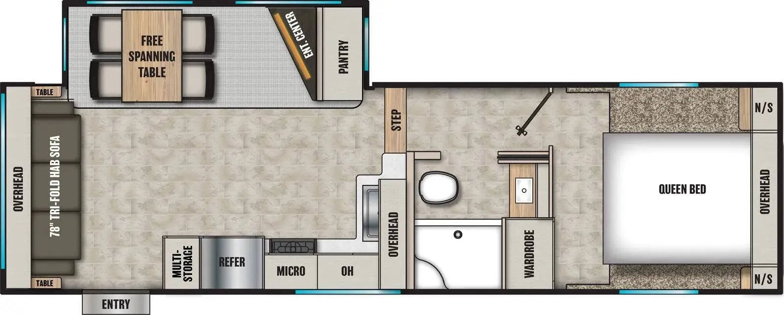 2026 Coachmen Chaparral Lite 254RLS - Floor plan