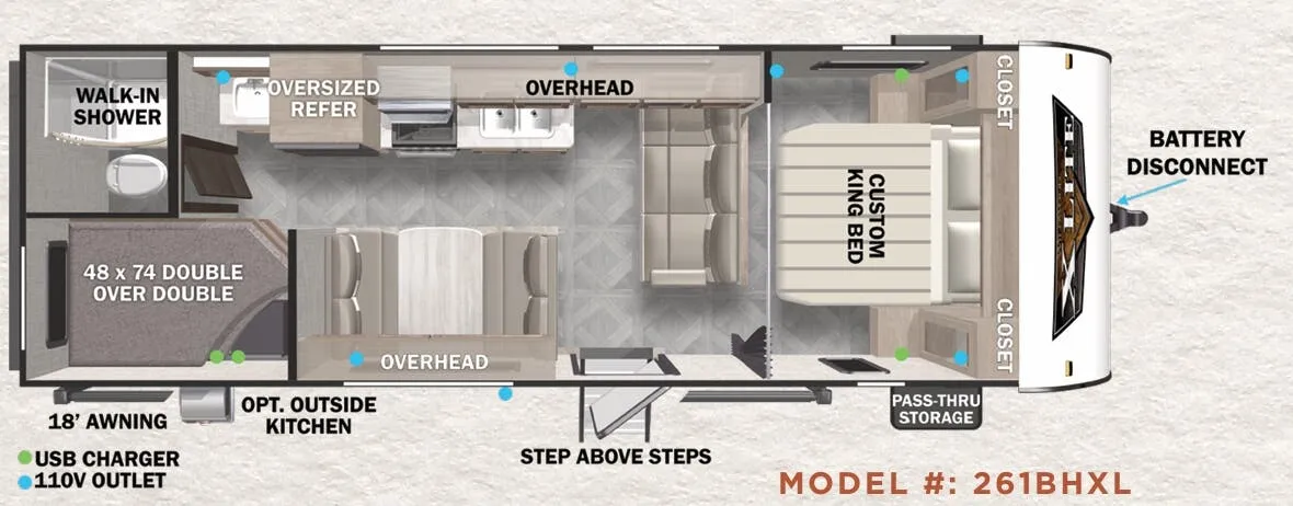Forest River Wildwood X-Lite 261BHXL exterior