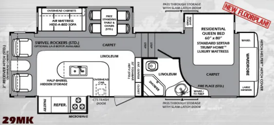 Forest River Wildcat Sterling 29MK floor plan