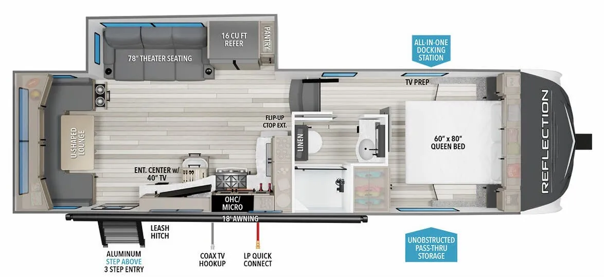 Grand Design Reflection 150 Series 150 SERIES 260RD floor plan